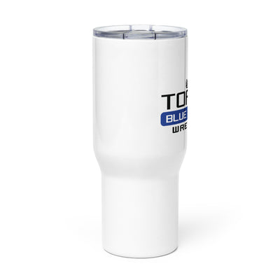 Topeka Blue Thunder Wrestling Travel mug with a handle