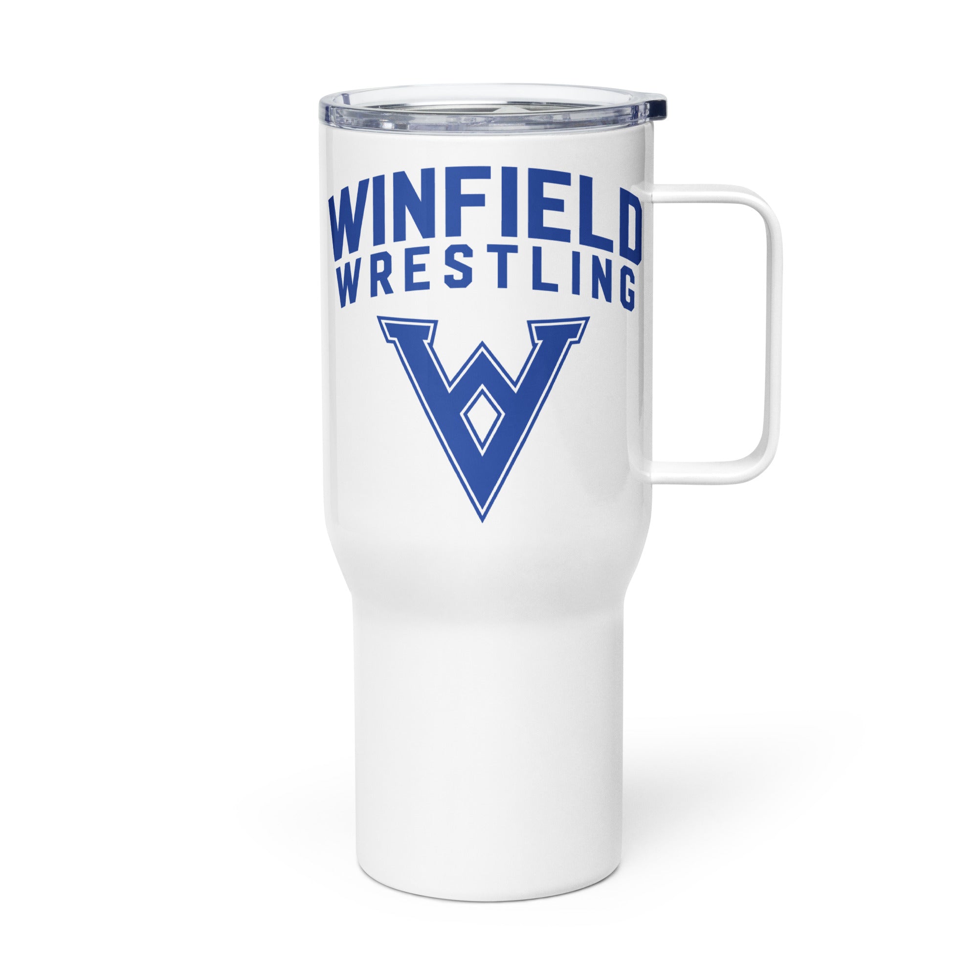 Winfield Wrestling Travel mug with a handle