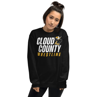 Cloud County CC Wrestling Unisex Crew Neck Sweatshirt