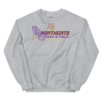 Northgate Middle School - Track & Field Unisex Crew Neck Sweatshirt