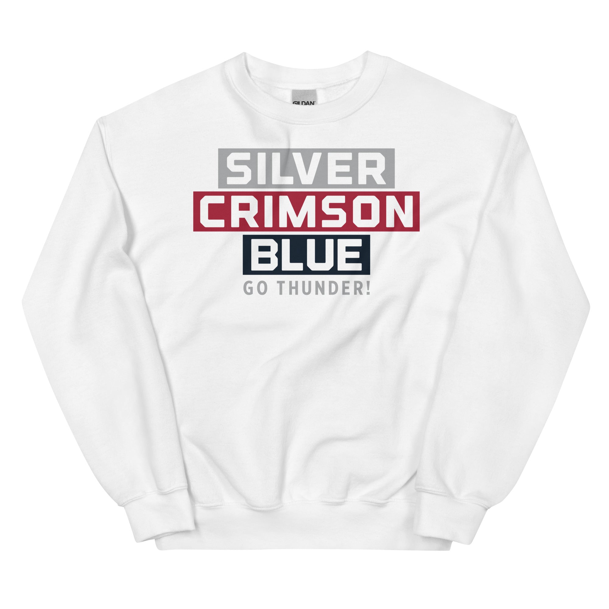 St. James Academy Silver, Crimson, Blue Unisex Sweatshirt