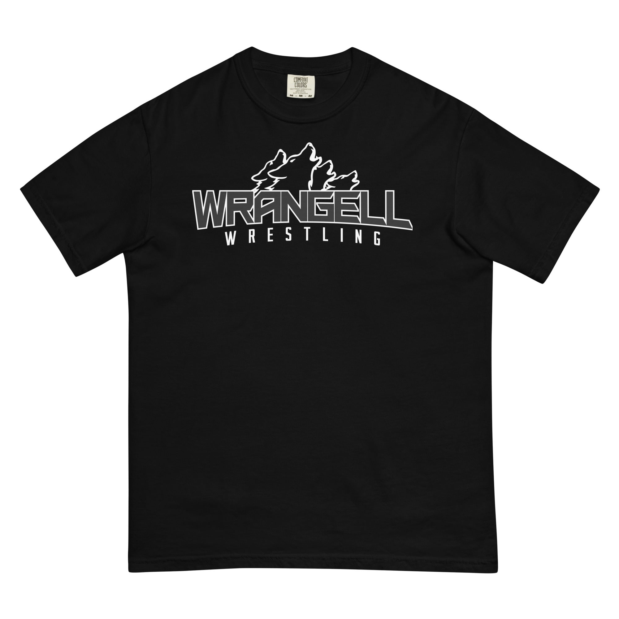 Wrangell Wrestling Mens Garment-Dyed Heavyweight T-Shirt