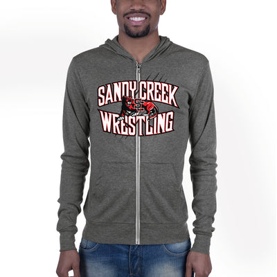 Sandy Creek Wrestling Unisex Lightweight Zip Hoodie