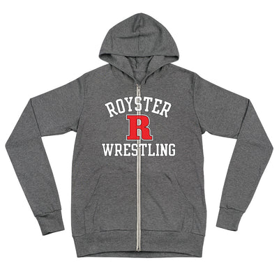 Royster Rockets Wrestling Unisex Lightweight Zip Hoodie