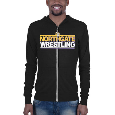 Northgate Middle School - Wrestling Unisex Lightweight Zip Hoodie
