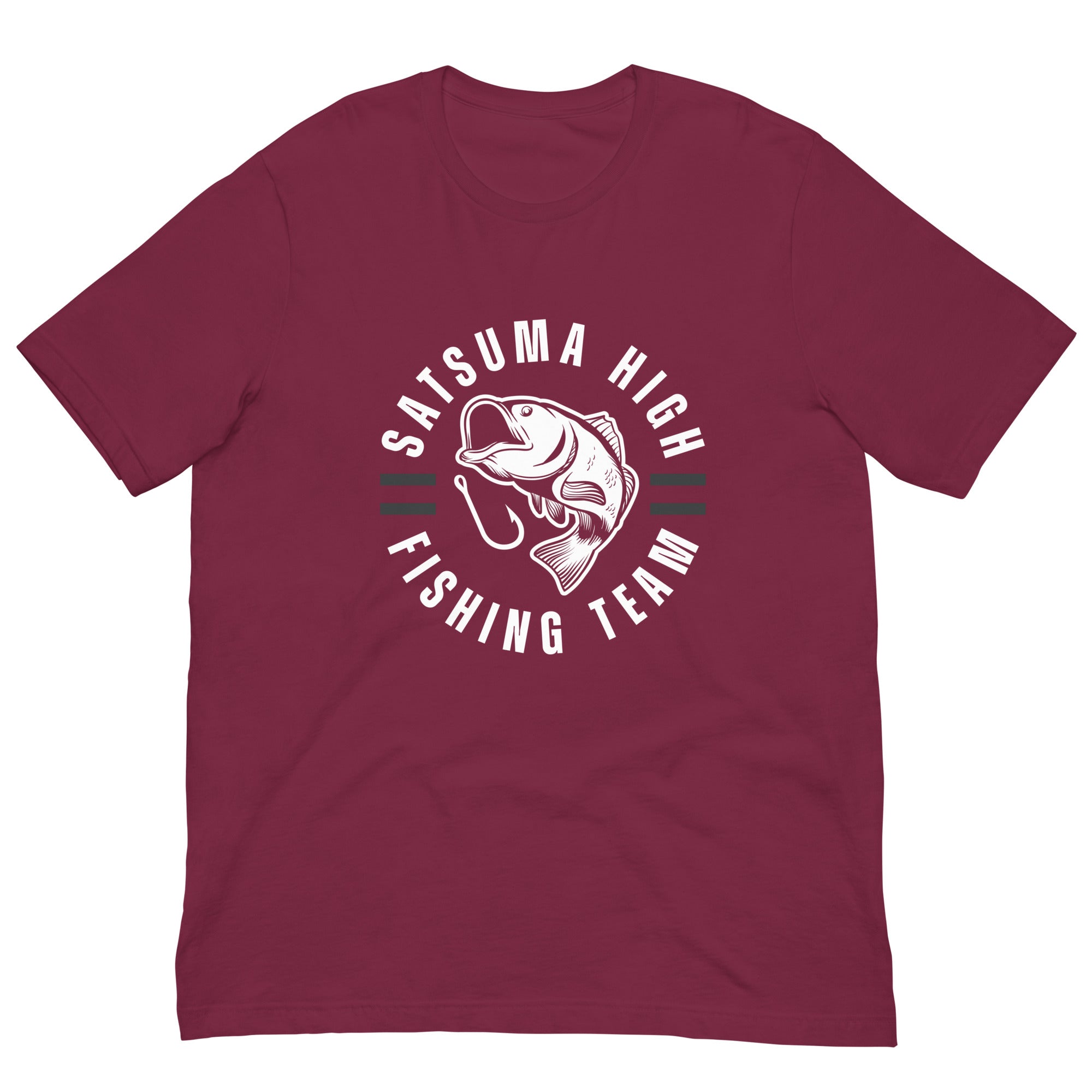 Satsuma Fishing Team  MAROON Unisex Staple T-Shirt