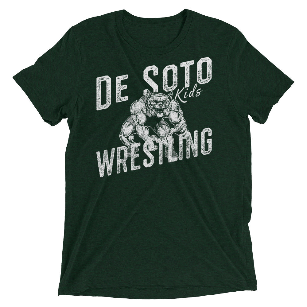 De Soto Kids Wrestling Unisex Tri-Blend T-Shirt