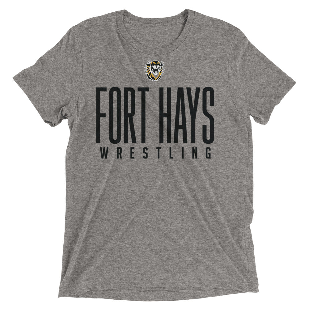 Fort Hays State University Wrestling Unisex Tri-Blend T-Shirt