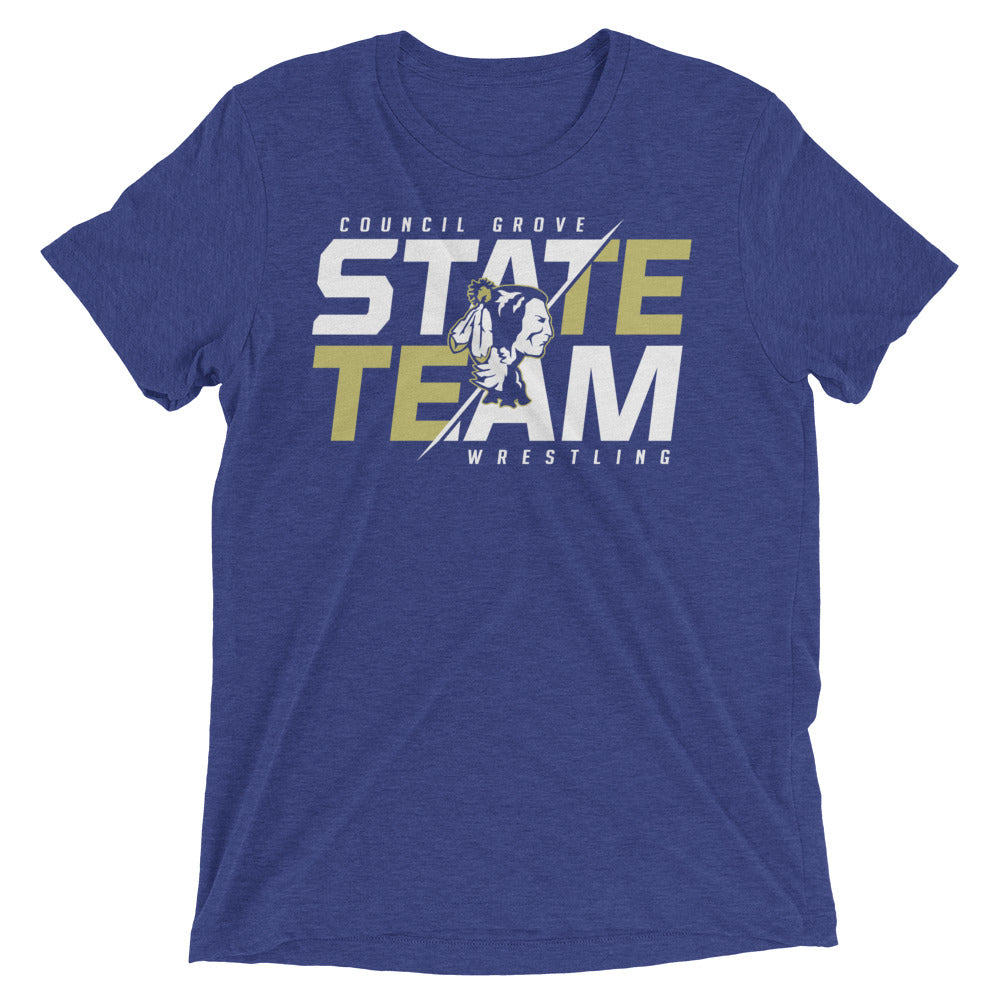 Council Grove Wrestling State Team 2023 Unisex Tri-Blend t-shirt