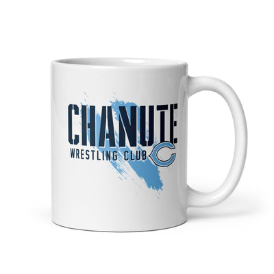 Chanute Wrestling Club White Glossy Mug