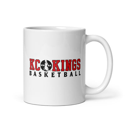 KC Kings Basketball White Glossy Mug
