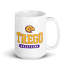 Trego Community High School Wrestling White Glossy Mug