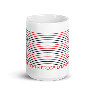 Olathe North Cross Country White glossy mug