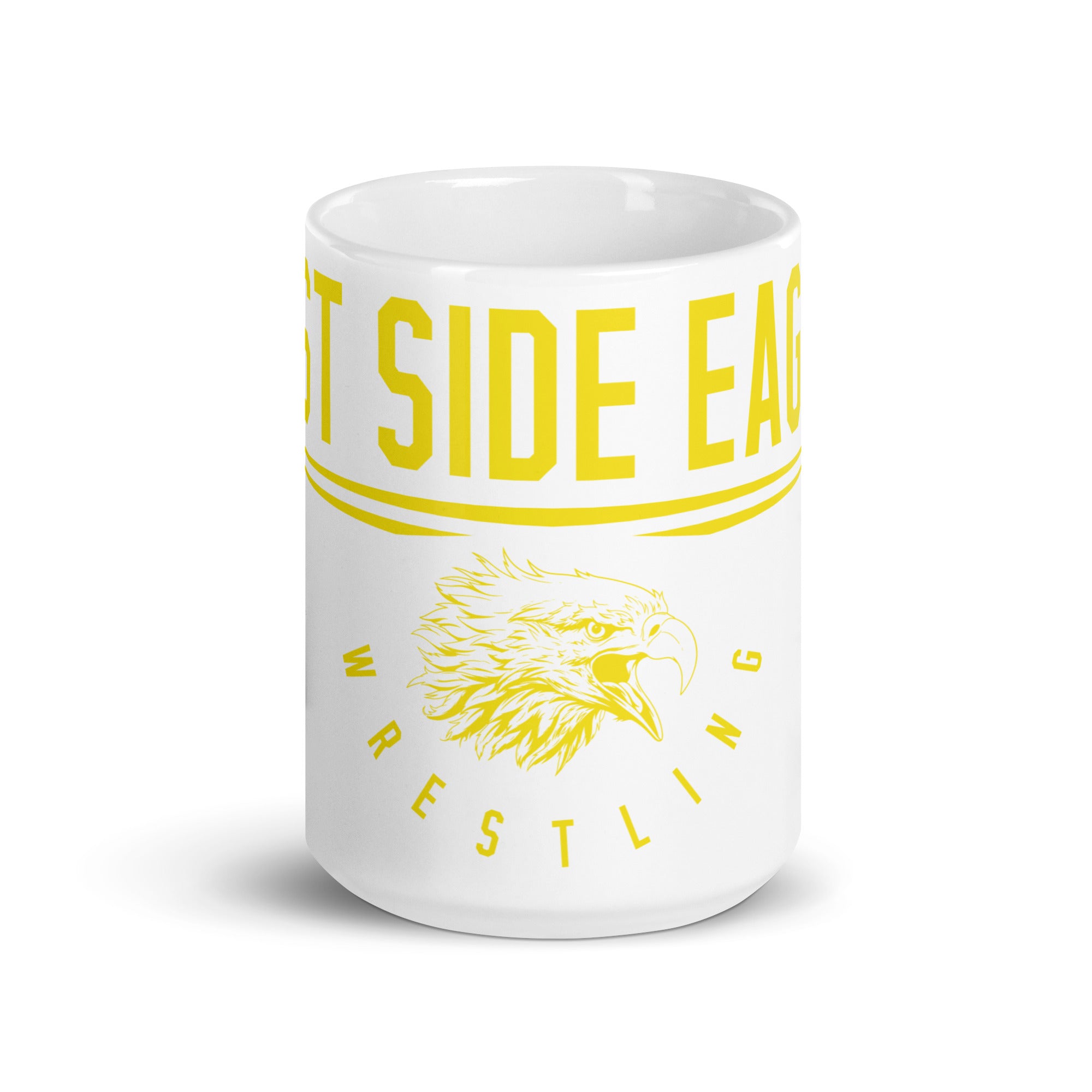 West Side Eagles Wrestling White Glossy Mug
