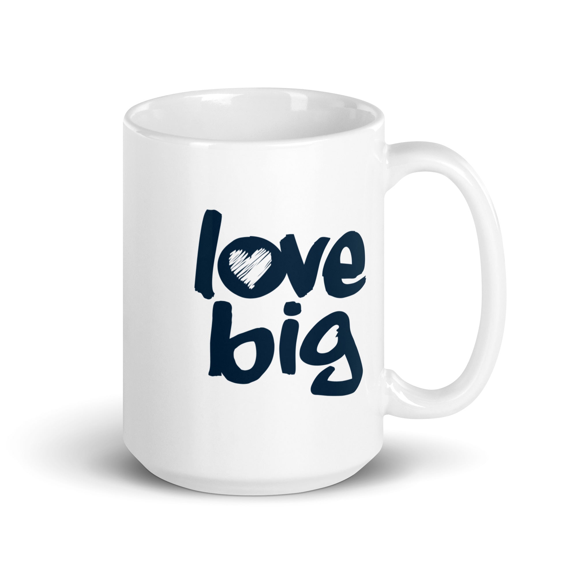 Love Big Like Nate White Glossy Mug