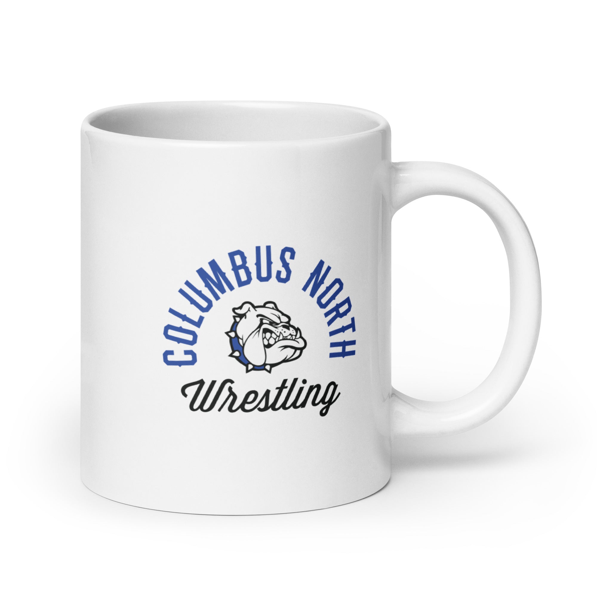 Columbus North Wrestling  White Glossy Mug