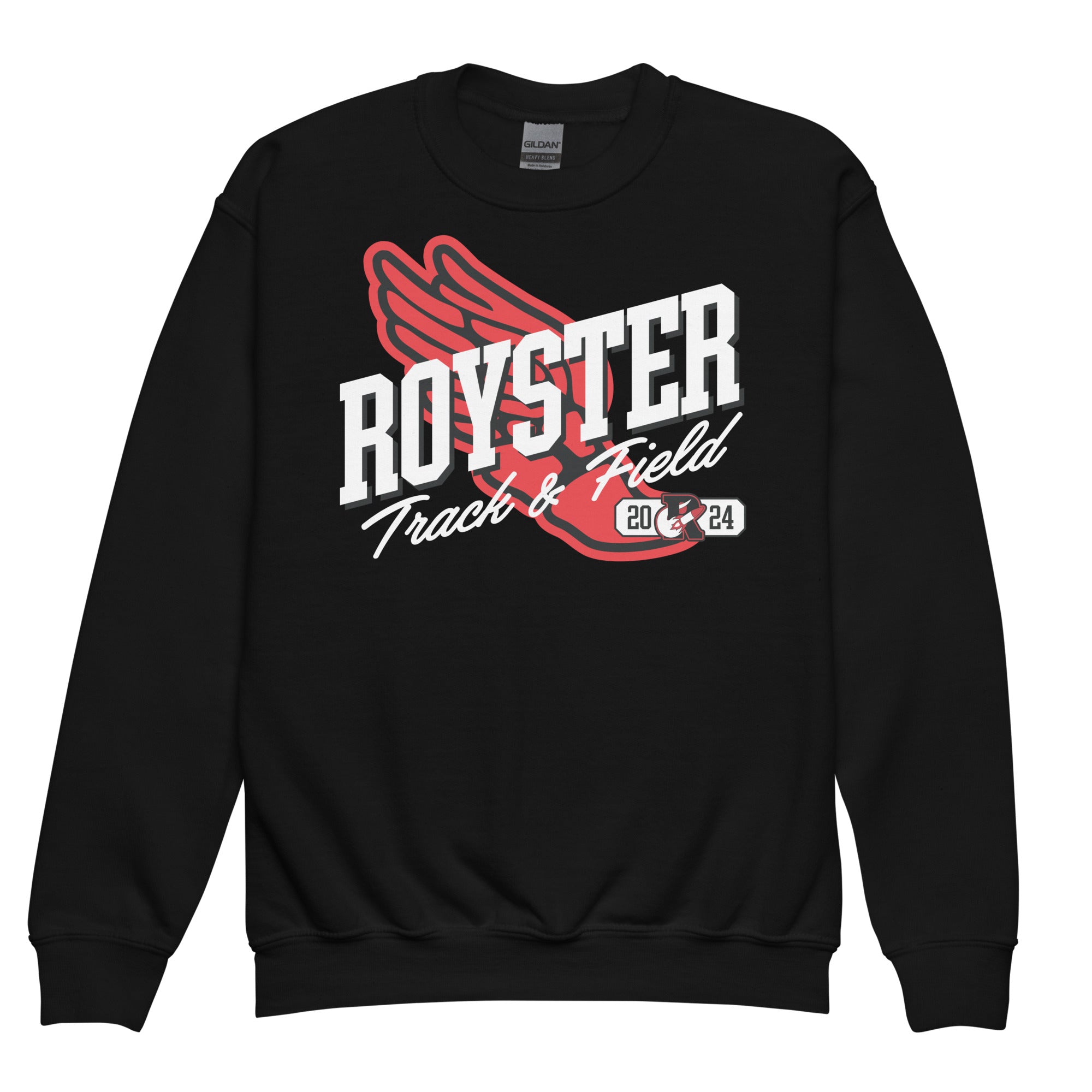 Royster Rockets Track & Field Youth Crew Neck Sweatshirt