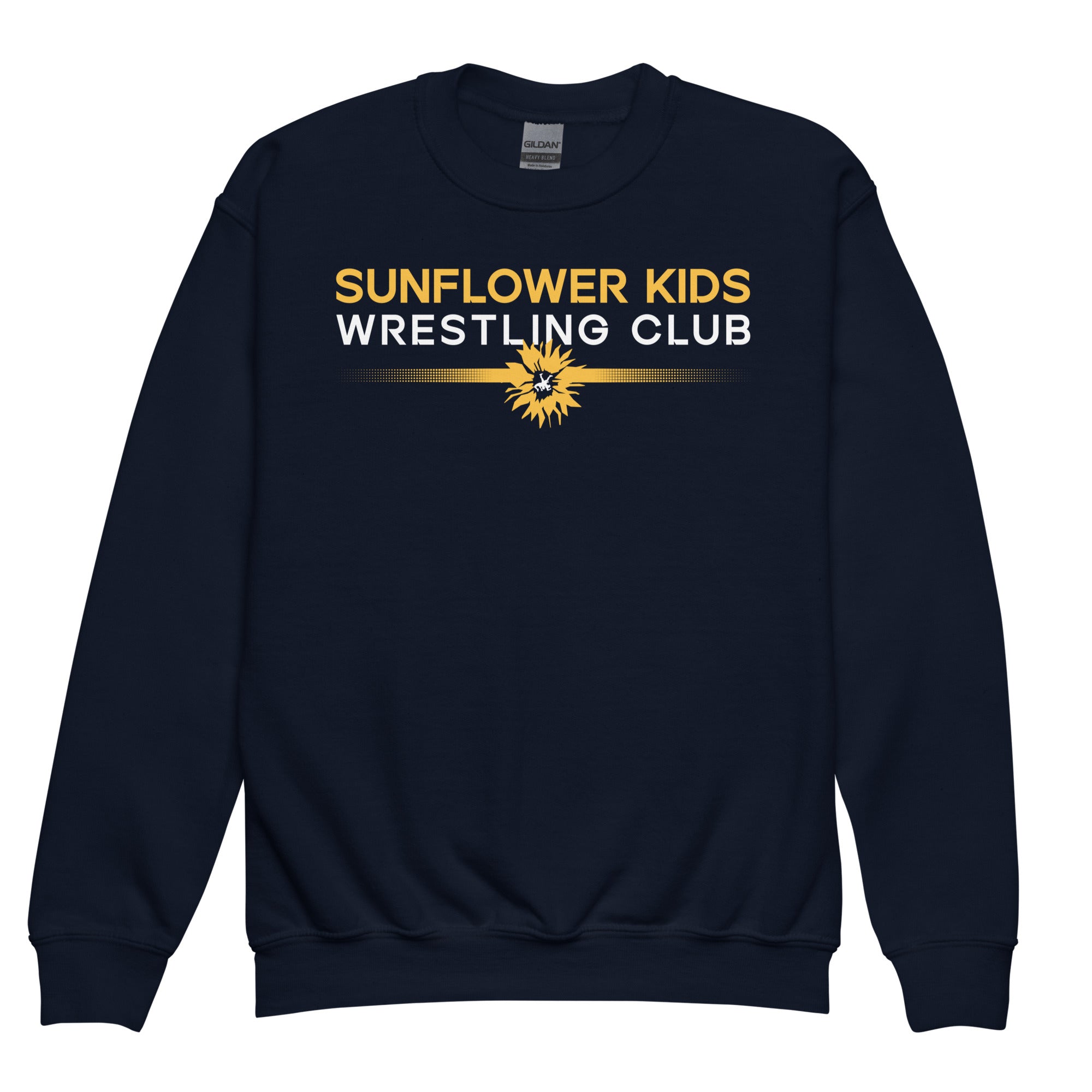 Sunflower Kids Wrestling Club Youth Crewneck Sweatshirt