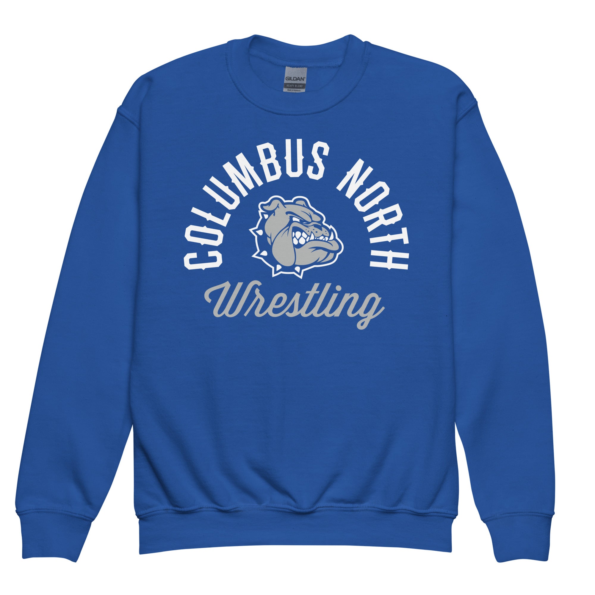 Columbus North Wrestling  Youth Crewneck Sweatshirt