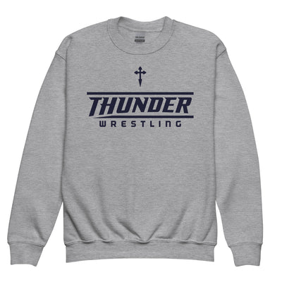 St. James Wrestling (Front Design Only) Youth Crew Neck Sweatshirt
