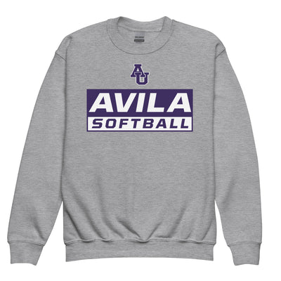 Avila Softball Youth Crew Neck Sweatshirt
