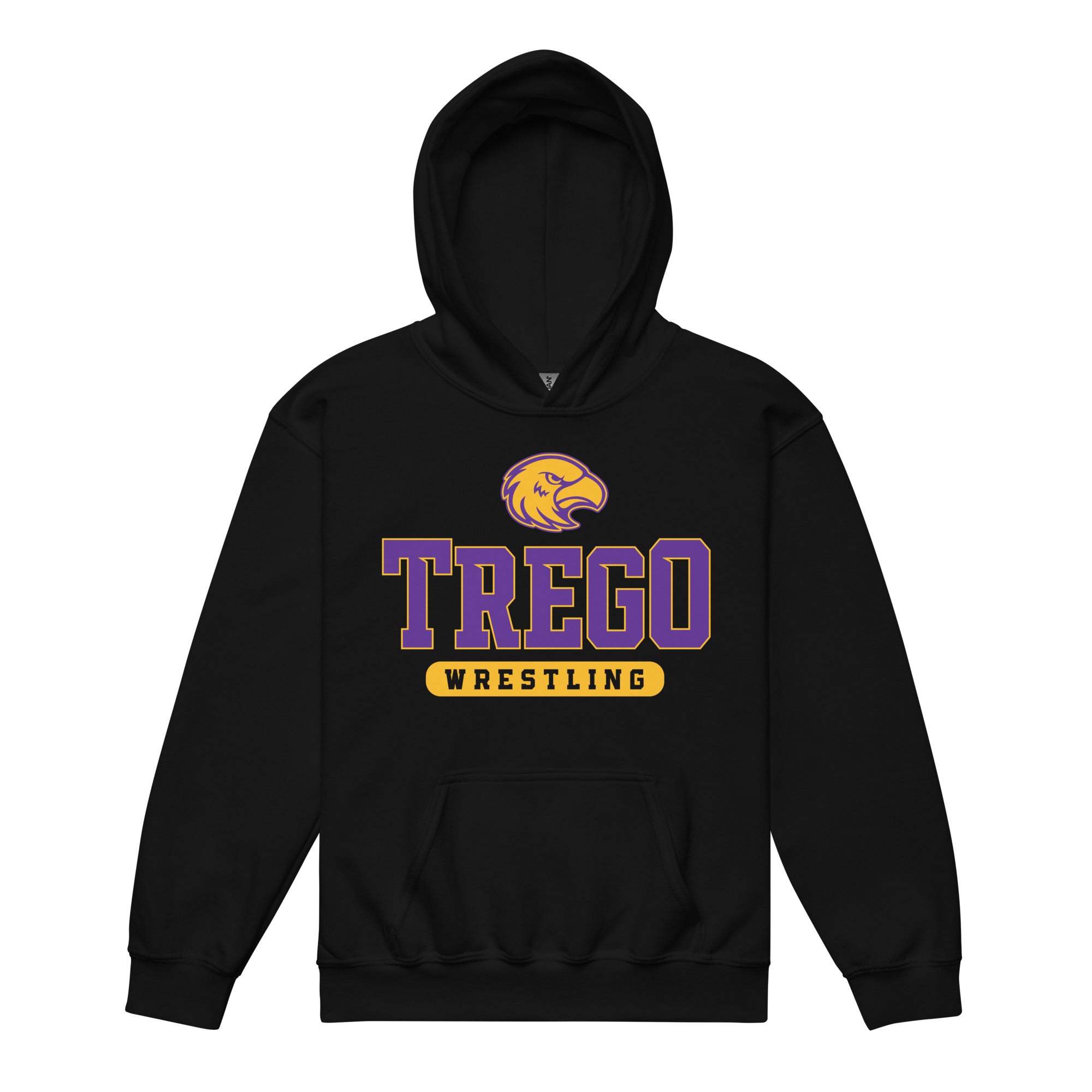 Trego Community High School Wrestling Youth Heavy Blend Hooded Sweatshirt