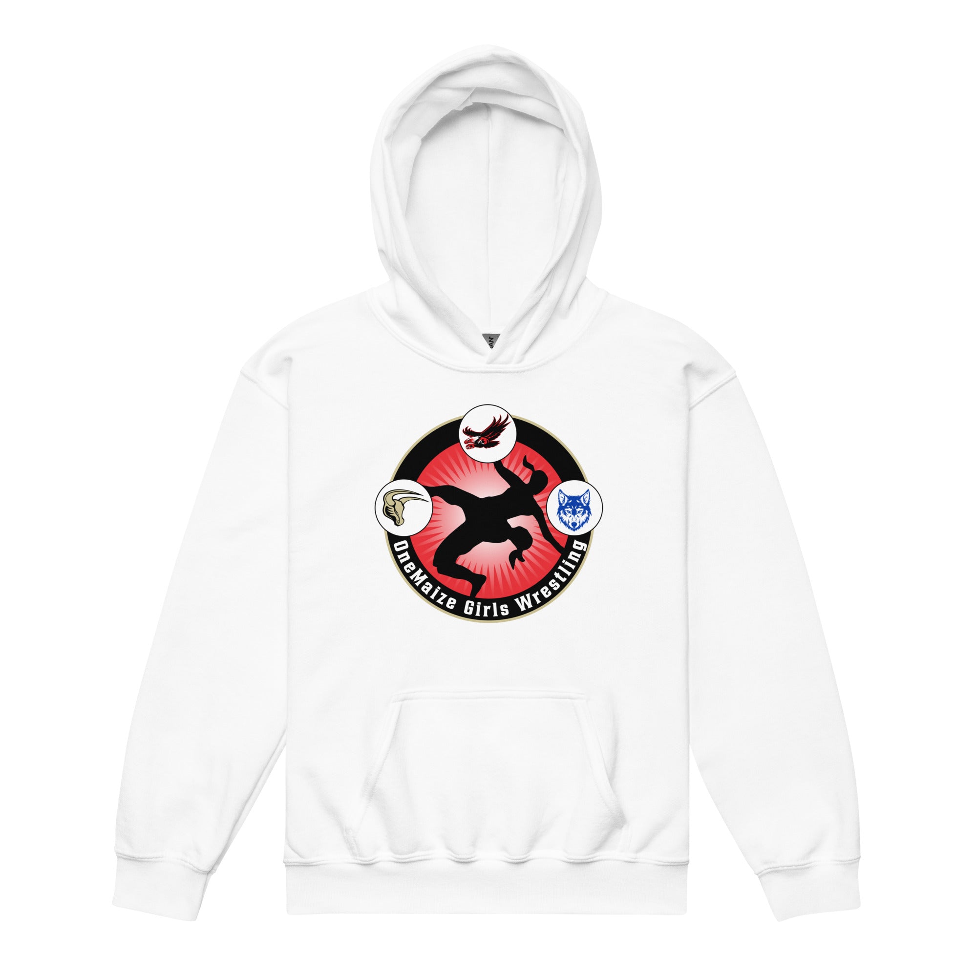 OneMaize Girls Wrestling Youth heavy blend hoodie