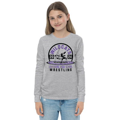 Wildcat Wrestling All-Time State Medalists 2024 Youth long sleeve tee
