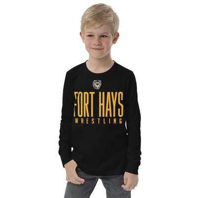 Fort Hays State University Wrestling Youth Long Sleeve Tee