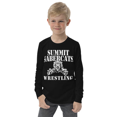 Summit Trail Middle School Wrestling  With Back Design Youth Long Sleeve Tee