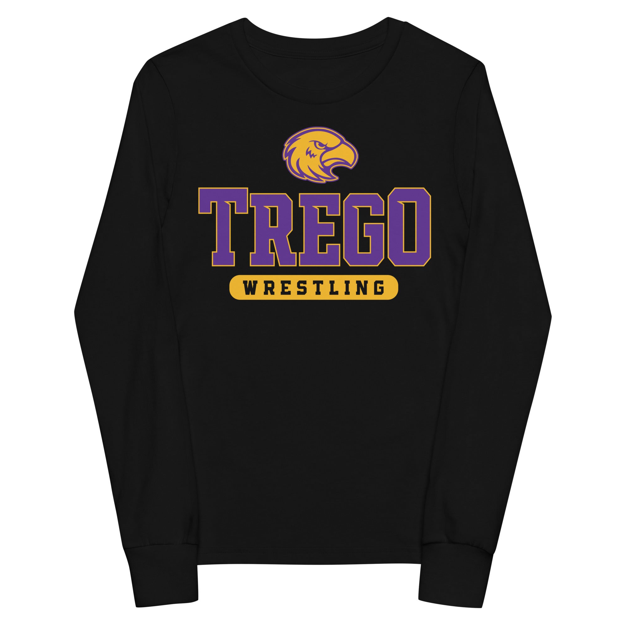 Trego Community High School Wrestling Youth Long Sleeve Tee