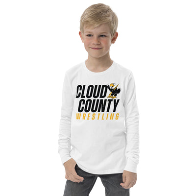 Cloud County CC Wrestling Youth Long Sleeve Tee