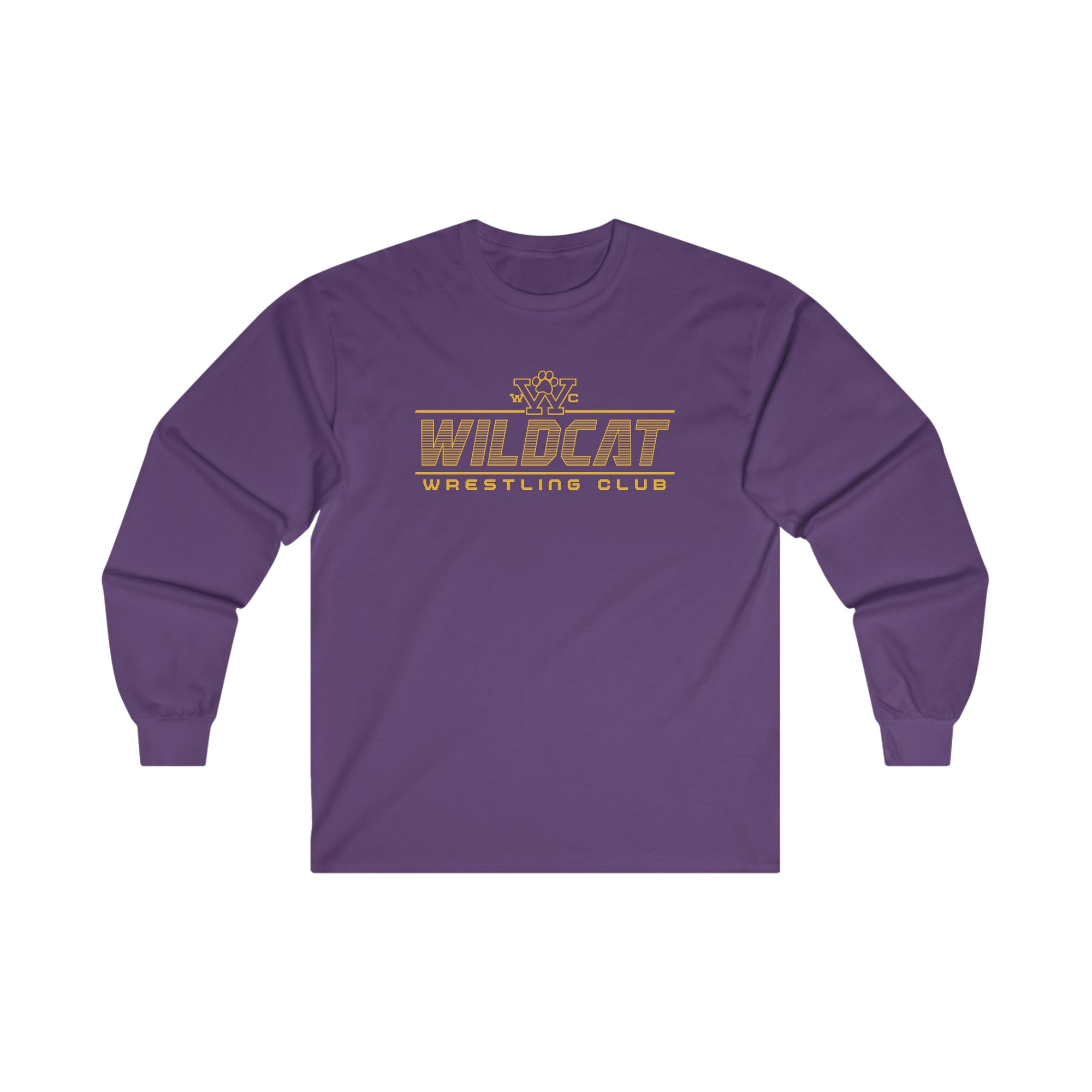 Wildcat Wrestling Club  Purple Ultra Cotton Long Sleeve Tee