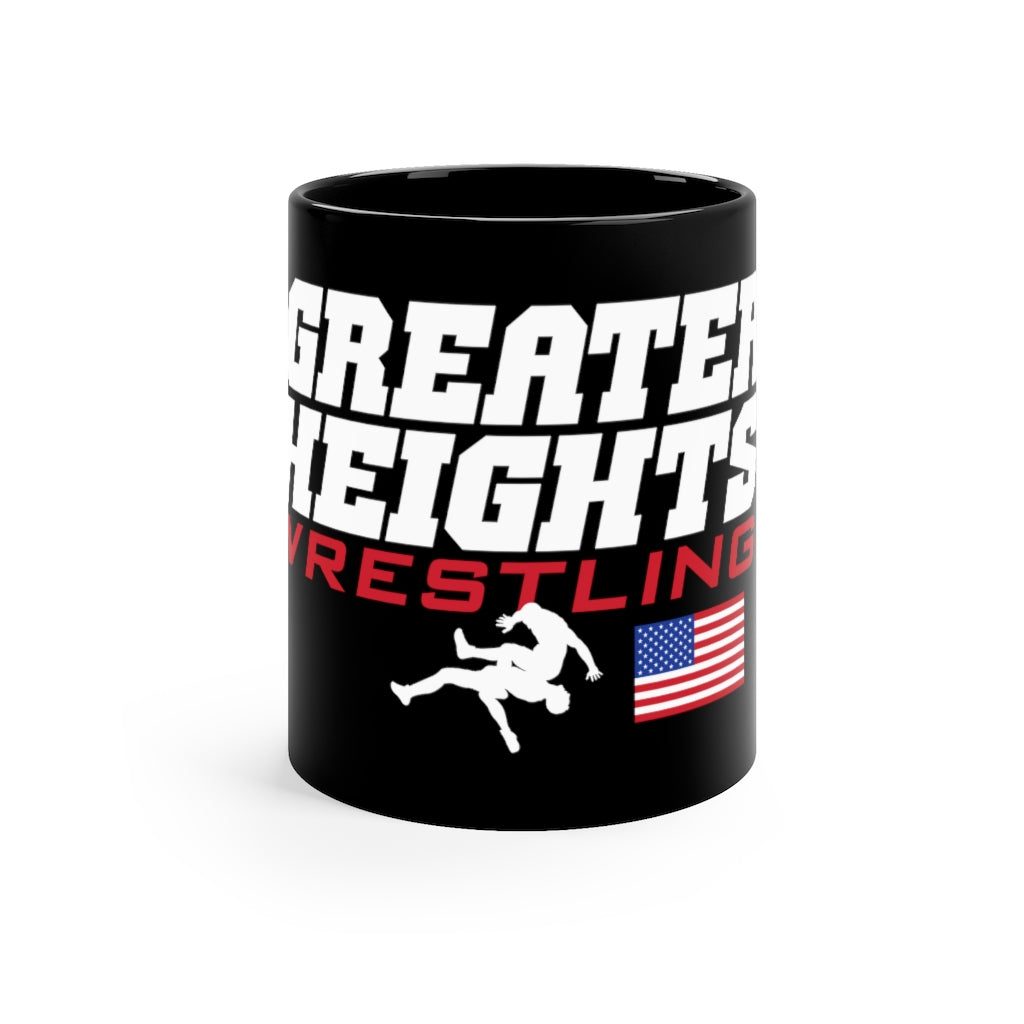 Greater Heights Wrestling 2 11oz Black Mug