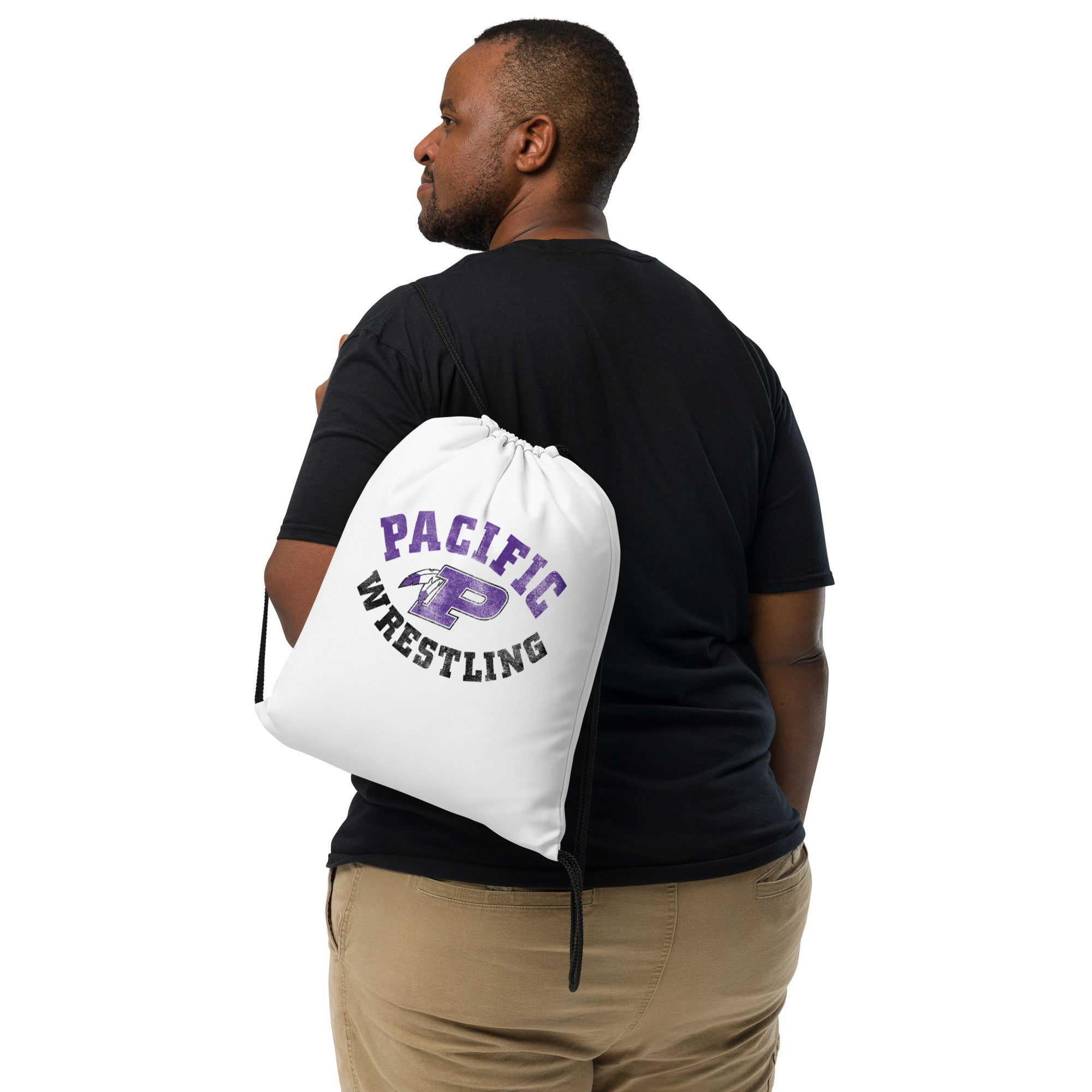 Pacific Wrestling All-Over Print Drawstring Bag