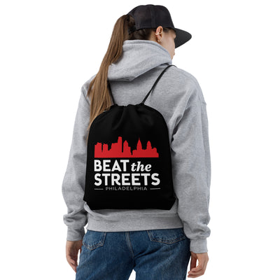 Beat the Streets Philadelphia All-Over Print Drawstring Bag