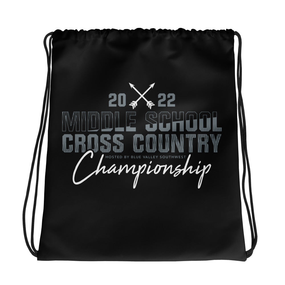 '22 Middle School XC Championship Drawstring bag