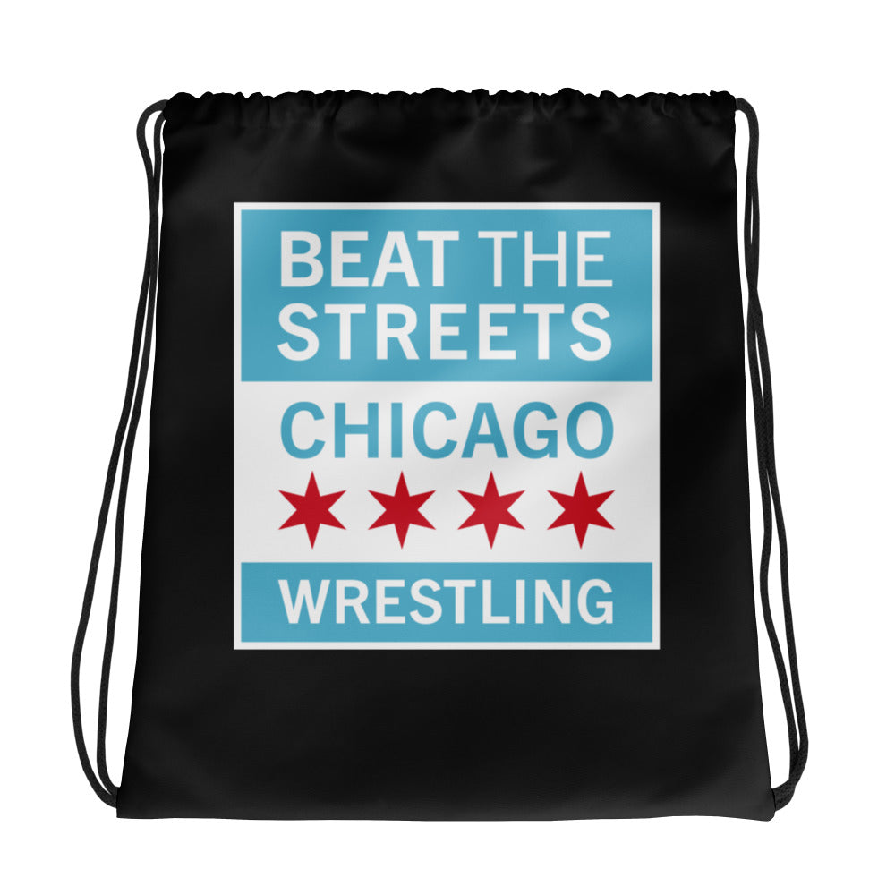 Beat the Streets Chicago Drawstring Bag