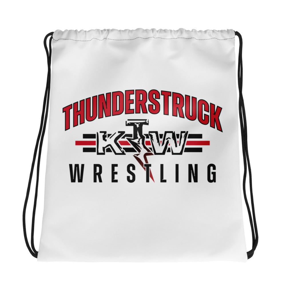 Kansas Thunderstruck Wrestling All-Over Print Drawstring Bag