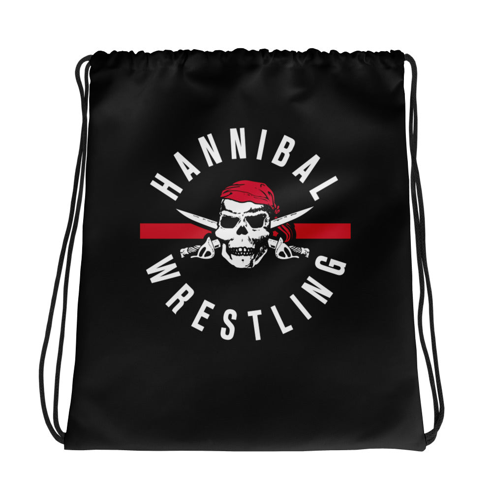 Hannibal Wrestling  All-Over Print Drawstring Bag