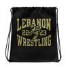 Lebanon Jackets Wrestling All-Over Print Drawstring Bag