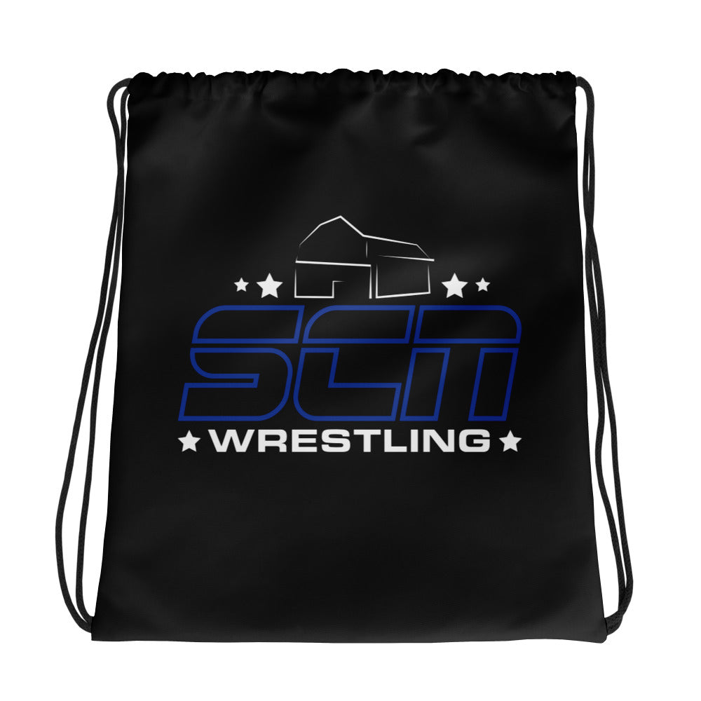 SCN Wrestling All-Over Print Drawstring Bag