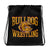 West Allis Central Wrestling Black All-Over Print Drawstring Bag