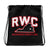 Richmond Wrestling Club Black All-Over Print Drawstring Bag