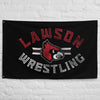 Lawson Wrestling Black  All-Over Print Flag
