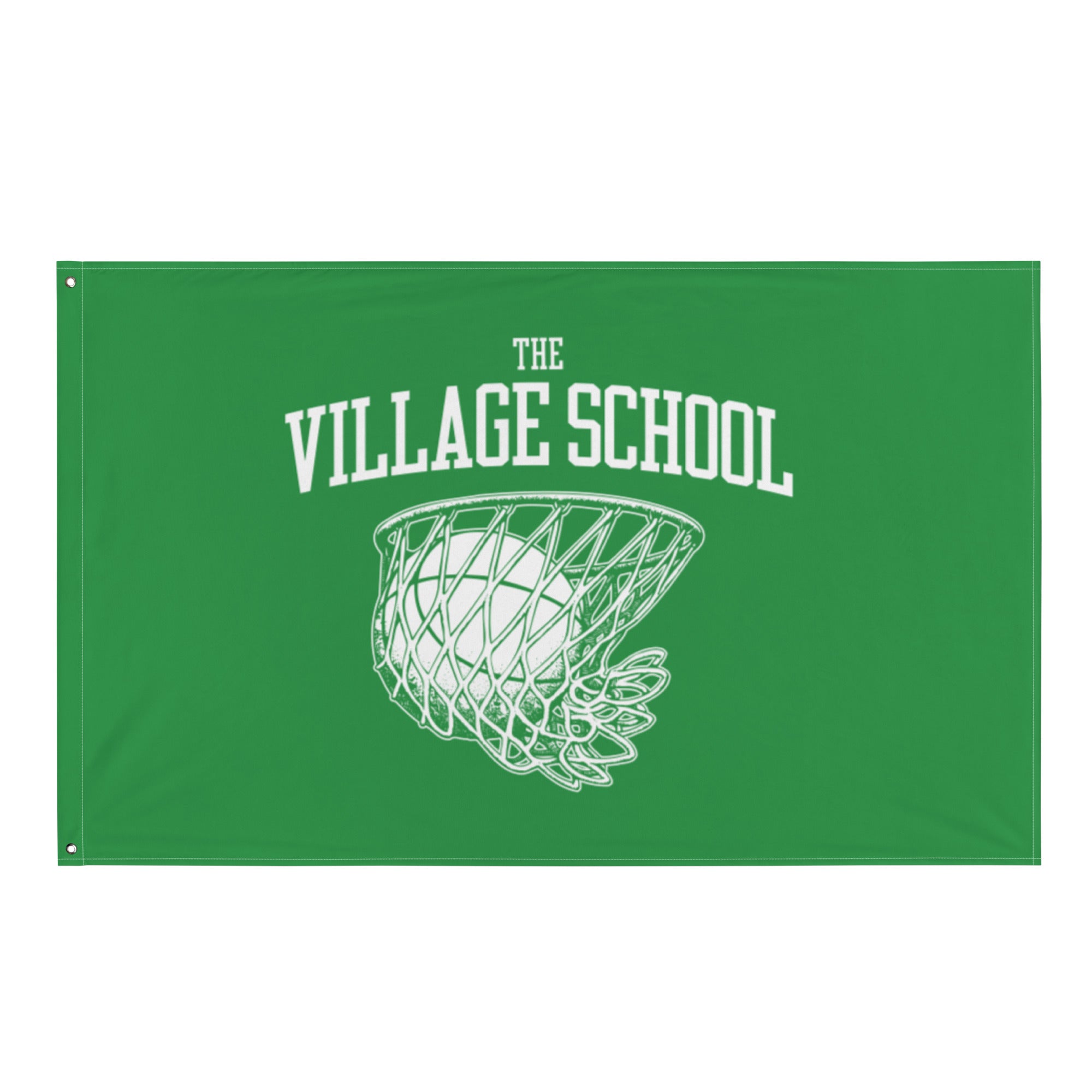 The Village School Basketball All-Over Print Flag