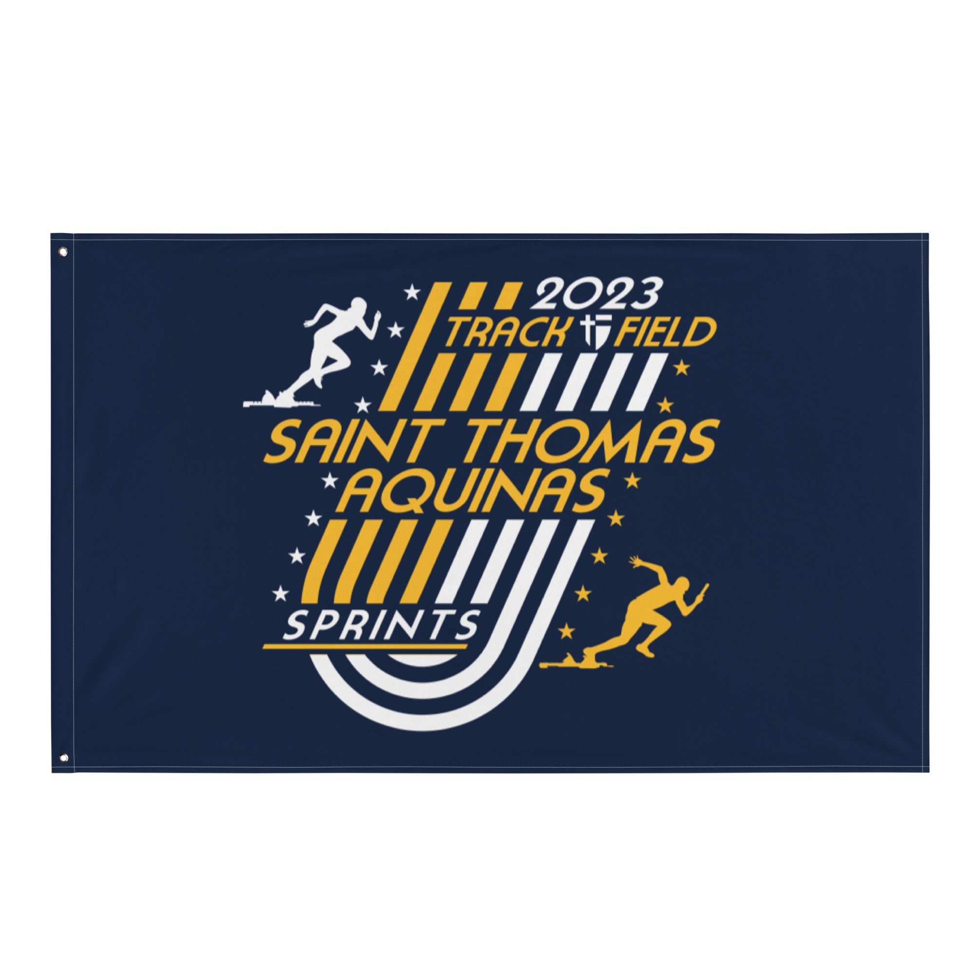 Saint Thomas Aquinas Track & Field Sprints All-Over Print Flag