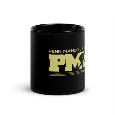 Penn Manor  Black Glossy Mug