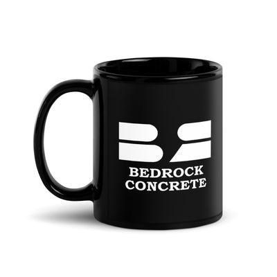 Bedrock Concrete Black Glossy Mug
