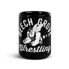Beech Grove Wrestling Black Glossy Mug